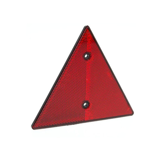 Odrazka trojúhelníková, s otvory, 158×138 mm