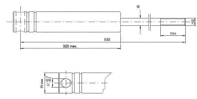 Tlumič brzdy Knott KF 17C – KF 20A-1