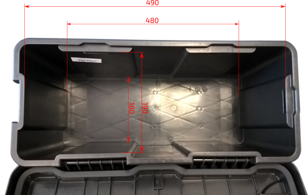 Box na nářadí BLACKIT II, 550x250x294 mm, rozměry vnitřní