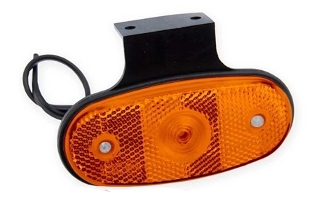 Světlo poziční boční DOB-46DZ-K LED oranžové s držákem, obr.2